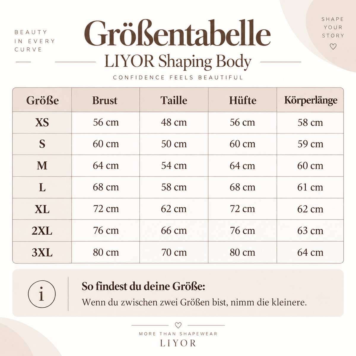 LIYOR Shaping-Body | Mehr Form. Mehr Selbstgefühl.